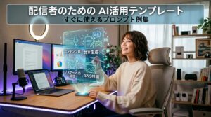 配信者向けAI活用テンプレ集|そのまま使えるプロンプト例まとめ