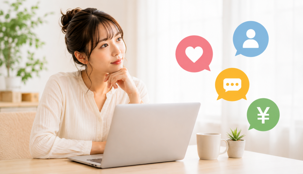 ライブチャット系とSNS系配信は何が違う？収益性や働き方を比較してみた